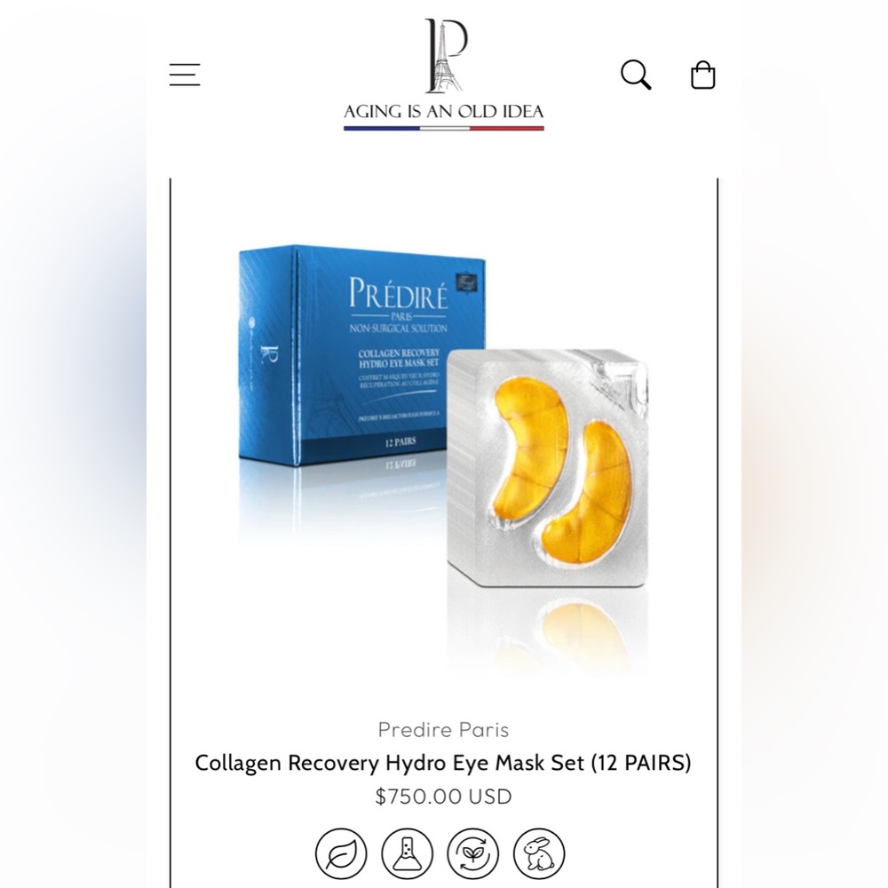 Predire Paris Collagen Recovery Hydro Eye Masks